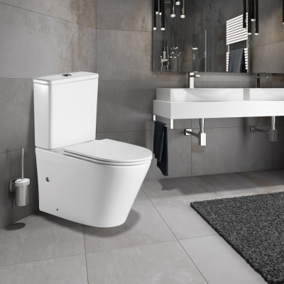 Унитаз-компакт с сиденьем-микролифт GR-4450S Grossman фото в интернет-магазине Русалия