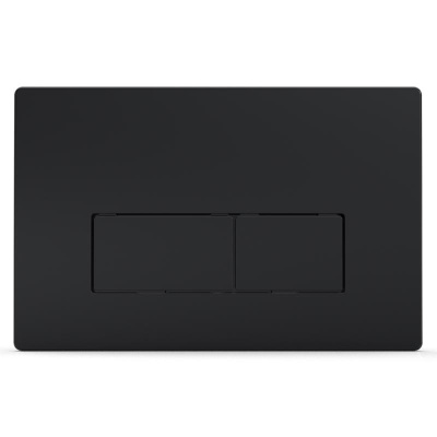 Кнопка смыва AZARIO двойная, квадратная, черная матовая (AZ-8200-0092/AZ-P58-0190) фото в интернет-магазине Русалия