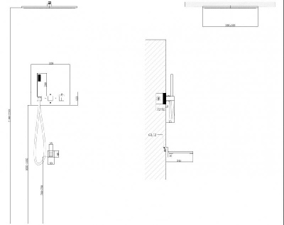 Душевая система ABBER Daheim AF8254 скрытого монтажа с изливом, термостат, хром фото в интернет-магазине Русалия