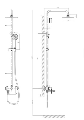 Душевая система RUSH Tenerife (TE2835-40) фото в интернет-магазине Русалия