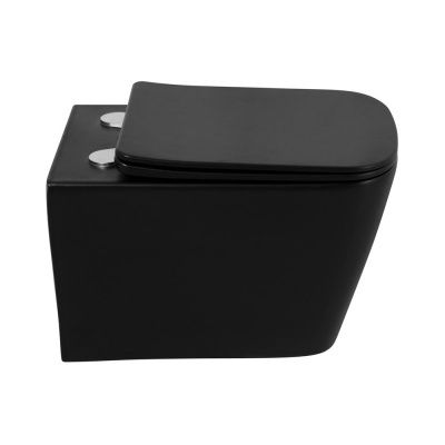 Унитаз подвесной безободковый ARDENTE-C BB3202CHR-MB черный матовый Belbagno фото в интернет-магазине Русалия