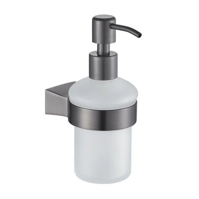 Дозатор жидкого мыла Shevanik SG5744T, оружейная сталь фото в интернет-магазине Русалия