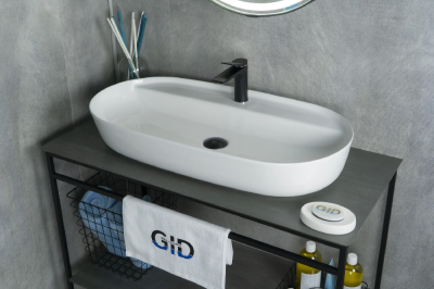 Раковина накладная овальная Simple-N N9347 GID фото в интернет-магазине Русалия