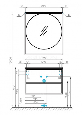Тумба под раковину AQUATON Лофт Фабрик 80 дуб кантри 1A242401LTDY0 фото в интернет-магазине Русалия