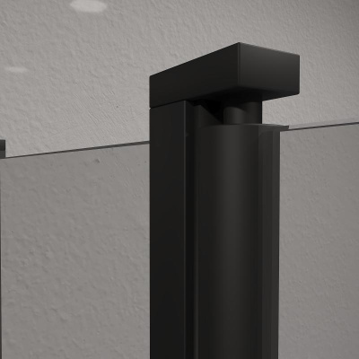 Шторка на ванну RGW SC-11B, стекло прозрачное, профиль черный фото в интернет-магазине Русалия