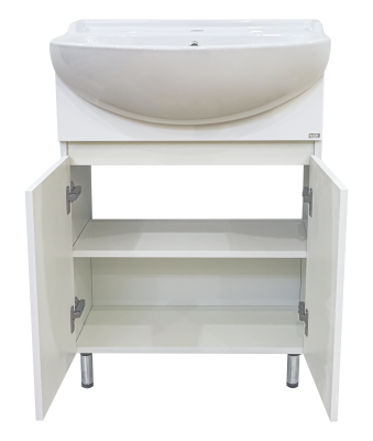 Тумба Амур 60 с раковиной Ekokerama Sonata 60 Misty фото в интернет-магазине Русалия