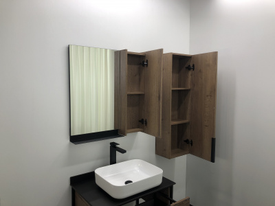 COMFORTY. Зеркало-шкаф "Кёльн-75" дуб темный фото в интернет-магазине Русалия