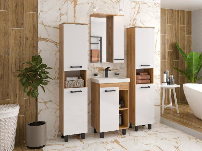 Тумба Крафт 50 с раковиной Cersanit Moduo Slim 50 Misty фото в интернет-магазине Русалия