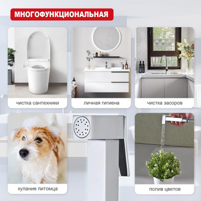 Лейка для гигиенического душа Raglo R460.04, хром фото в интернет-магазине Русалия