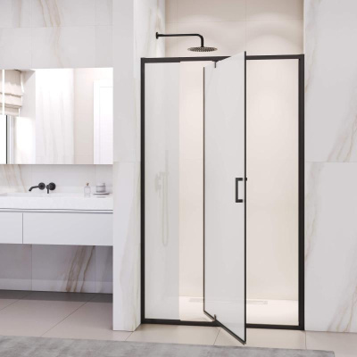 Душевая дверь RGW PA-008B 1200, стекло матовое-сатинат, профиль черный фото в интернет-магазине Русалия