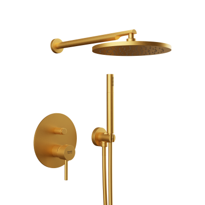 Душевая система Remer X Style X09S02OBG, золото брашированное фото в интернет-магазине Русалия