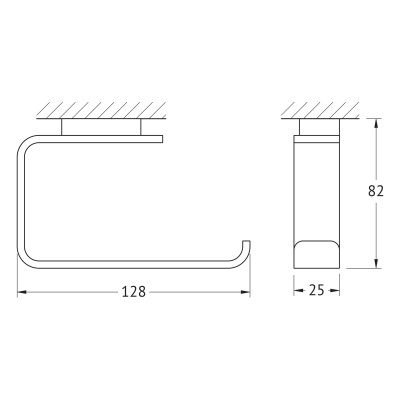 Держатель туалетной бумаги открытый 8316 Regen Artwelle фото в интернет-магазине Русалия