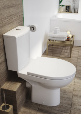 Унитаз безободковый Nature New Clean On с сиденьем-микролифт S-KO-NTR011-3/5-COn-DL-w Cersanit фото в интернет-магазине Русалия