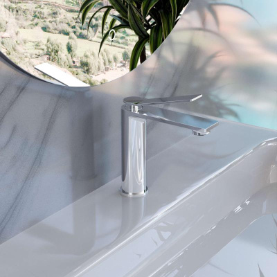 Смеситель для раковины Verse VBF-2VE1CH однорычажный, хром Vincea фото в интернет-магазине Русалия