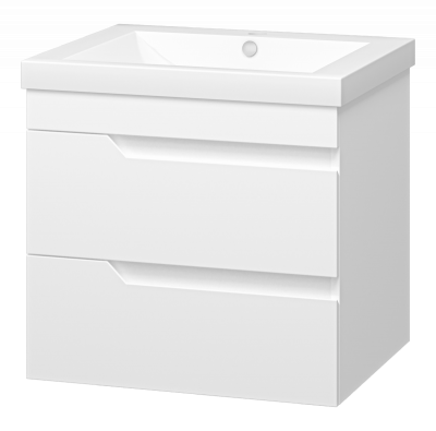 Тумба Софт 60 подвесная с раковиной Misty Алиса 58 Misty фото в интернет-магазине Русалия