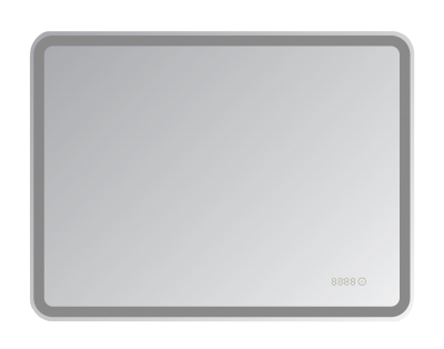 Зеркало Стайл D13 800x600 (часы) ЗЛП567 Misty фото в интернет-магазине Русалия