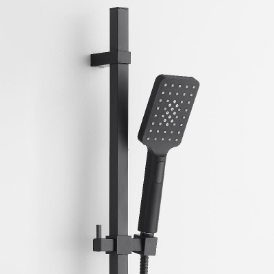 BOND Cube B03-5288 Душевой комплект 2х1 черный матовый фото в интернет-магазине Русалия