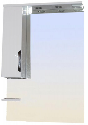 Зеркало-шкаф Loranto Стиль 70 левостороннее, 700х1075х170, белый (CS00024667) фото в интернет-магазине Русалия