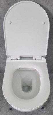 Унитаз подвесной CeramaLux 2196 -2 белый фото в интернет-магазине Русалия