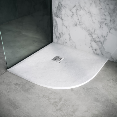 Поддон каменный полукруг белый (100*100*2,5) Strong GR-S1100100 Grossman фото в интернет-магазине Русалия