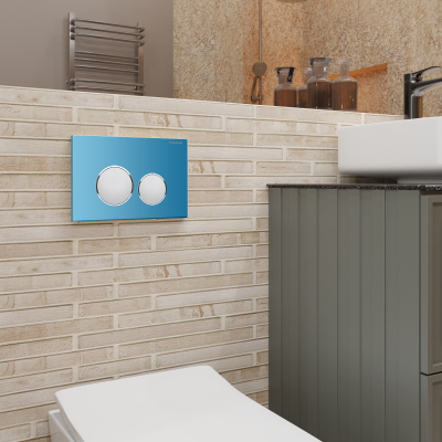 Клавиша для инсталляции CHARUS TM FP.330.AQUABLUE.10 фото в интернет-магазине Русалия