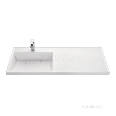 Раковина AQUATON Лондри 1200 белая левая 1A72843KLH01L фото в интернет-магазине Русалия
