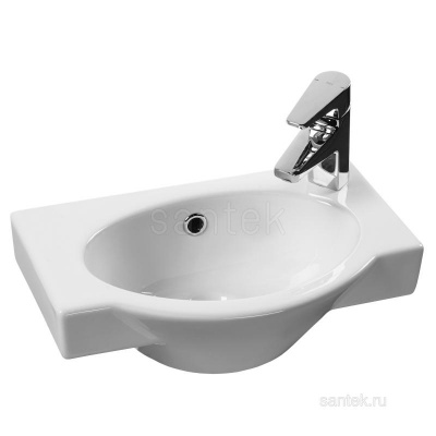 Раковина Santek Форум 45 отверстие под смеситель справа 1WH110545 фото в интернет-магазине Русалия