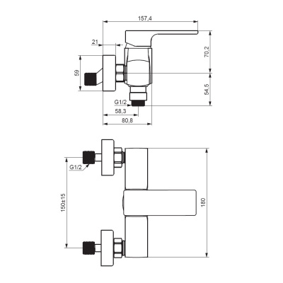 532000000 Gala смеситель для душа, хром фото в интернет-магазине Русалия