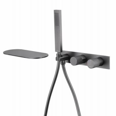 Смеситель ABBER Rund AF8731NG для ванны скрытого монтажа, никель фото в интернет-магазине Русалия