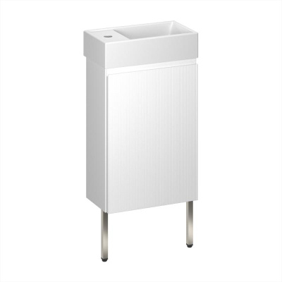 Тумба с раковиной WC Area 40 см матовый белый 221801004 Wellsee фото в интернет-магазине Русалия