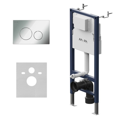 I012709.0151 PrimeFit инсталляция для подвесного унитаза с клавишей PrimeFit L, хром глянц Am.Pm фото в интернет-магазине Русалия