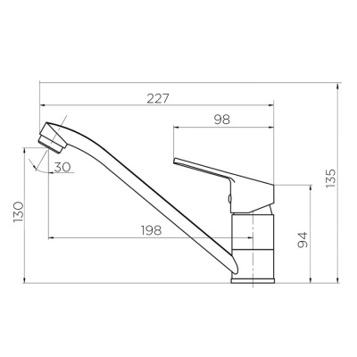 D1012000 Norma, смеситель для кухни, шт. фото в интернет-магазине Русалия