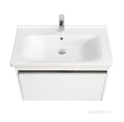 Тумба под раковину AQUATON Капри 80 белый глянец 1A230201KP010 фото в интернет-магазине Русалия