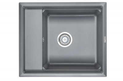 Кухонная мойка GRANULA Kitchen Space (6004, АЛЮМИНИУМ) фото в интернет-магазине Русалия