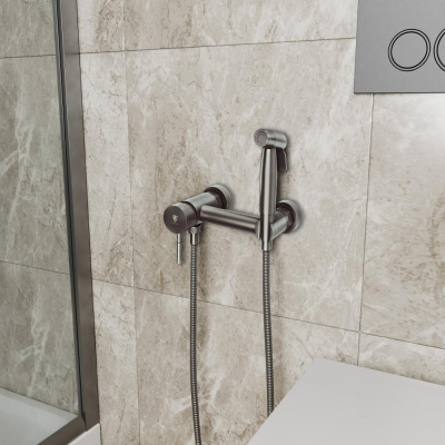 Гигиенический душ встраиваемый RUSH Melos графит (SUS1101-99Grey) фото в интернет-магазине Русалия