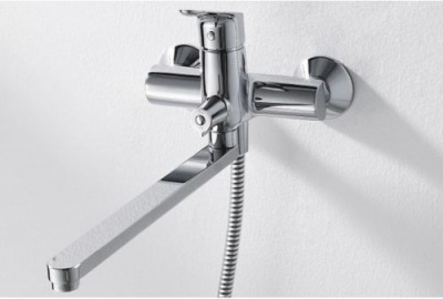 Смеситель для ванны универсальный с гарнитуром Drop F64898C-LB Bravat фото в интернет-магазине Русалия