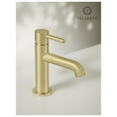 Смеситель для раковины FILARETE Roun FL5020MG, матовое золото фото в интернет-магазине Русалия