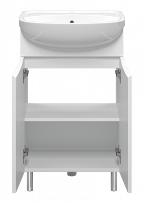 Тумба Смайл 50 с раковиной Керамин Рива 50 Misty фото в интернет-магазине Русалия