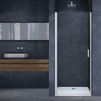 Душевая дверь Alpha VDP-3AL100CL , хром, стекло прозрачное Vincea фото в интернет-магазине Русалия