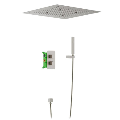 Душевая система встроенная с термостатом Timo Petruma никель (SX-5029/13SM) фото в интернет-магазине Русалия