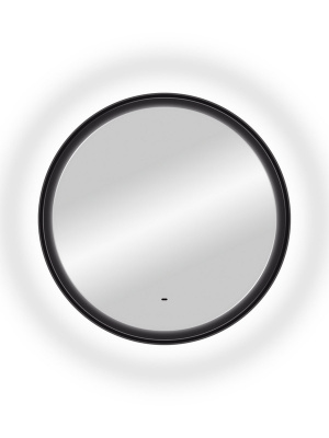 Зеркало с подсветкой Planet Black d800 бесконтактный овальный сенсор ЗЛП684 Continent фото в интернет-магазине Русалия