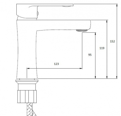 Смеситель Славен для умывальника Коттедж Ф (СЛ-ОД-Ф10) фото в интернет-магазине Русалия