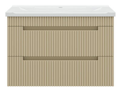 Тумба Ariana 80 подвесная (капучино) с раковиной Misty EVVA 80 Brevita фото в интернет-магазине Русалия