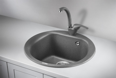 Кухонная мойка GRANULA (5101, ГРАФИТ) фото в интернет-магазине Русалия