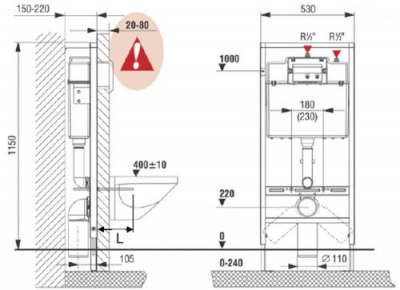 Комплект инсталляция и подвесной унитаз Victoria 893100000 микролифт Roca фото в интернет-магазине Русалия