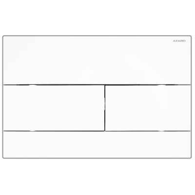 Кнопка смыва AZARIO NEW двойная, пластик, белый глянцевый (AZ-013.0) фото в интернет-магазине Русалия