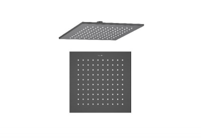 Квадратный верхний душ  250*250*7 мм AQUATEK, матовый черный AQ2076MB фото в интернет-магазине Русалия