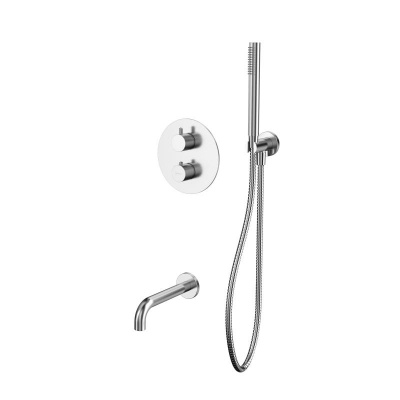 Термостатическая система для ванны скрытого монтажа WHITECROSS Y YSET10NIB (брашированный никель) фото в интернет-магазине Русалия