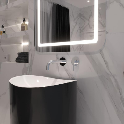 Смеситель для умывальника скрытого монтажа WHITECROSS Y Y1216CR (хром) фото в интернет-магазине Русалия