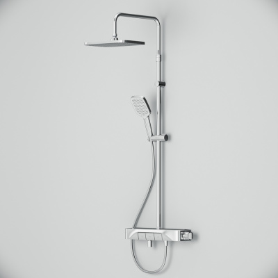 F078F700 Func, душ.система: см-ль-полка д/ванны/душа, душ.штанга, верхн. душ квадр., ручн.душ, хром фото в интернет-магазине Русалия